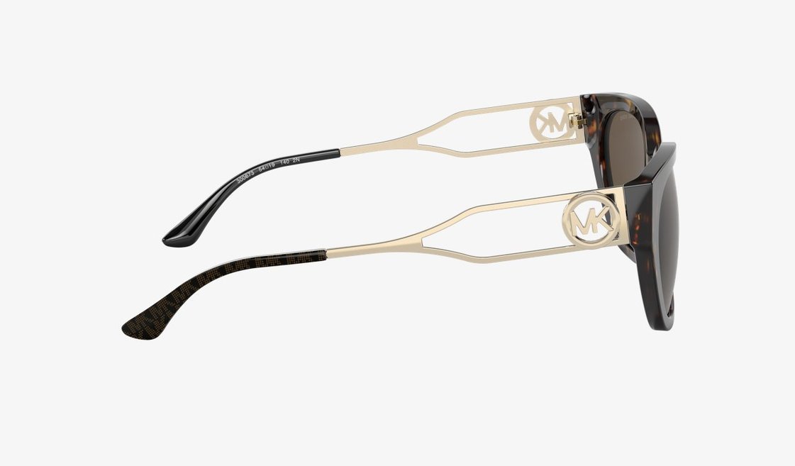 Michael Kors MK2154 LAKE COMO 54 Dark Brown Solid & Dark Tortoise Sunglasses  | Sunglass Hut USA
