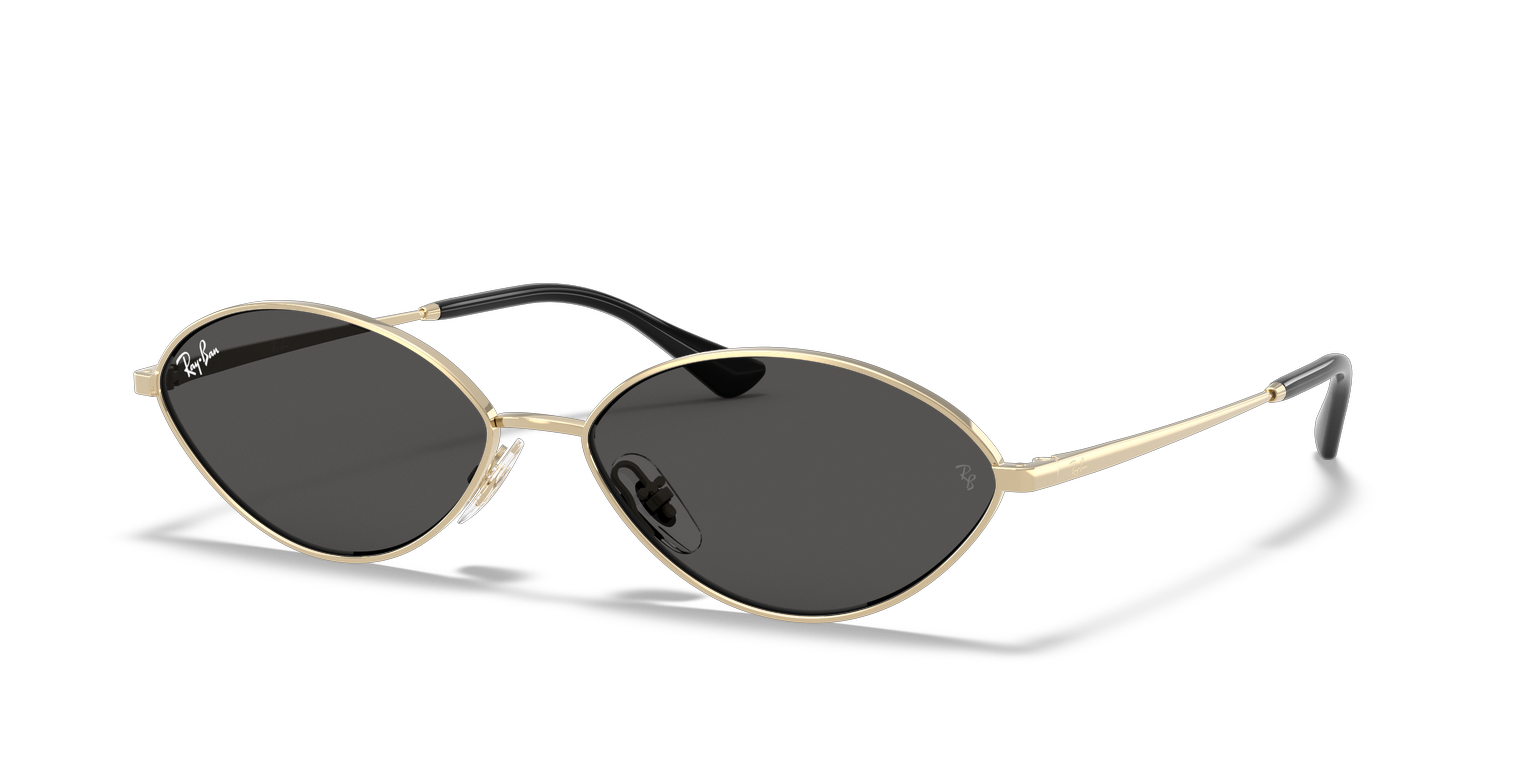 Ray-Ban  Zonnebrillen Polished Pale Gold Montuur  Glazen Gepolariseerd 59-15